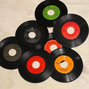Vintage Patti Page 45 RPM Vinyl (7) Records
